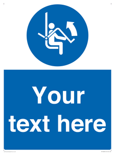 Custom Mandatory: Open safety bar of chairlift